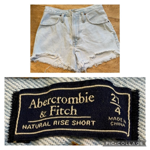 Abercrombie & Fitch Women’s Size 27/4‎ Cut Off Denim Natural Rise Shorts